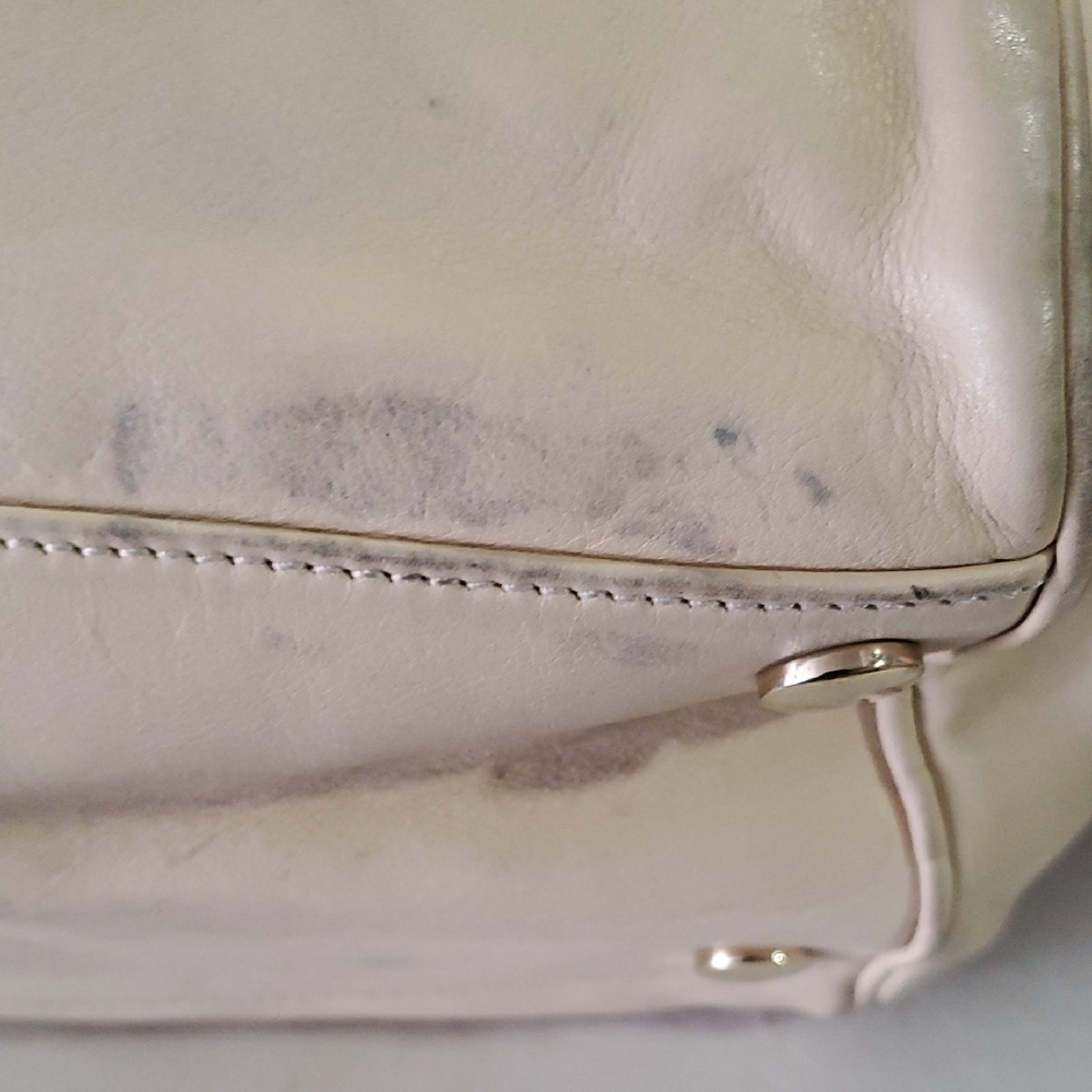 Jimmy Choo Chic Beige and Brown Women's Satchel - Picture 11 of 15